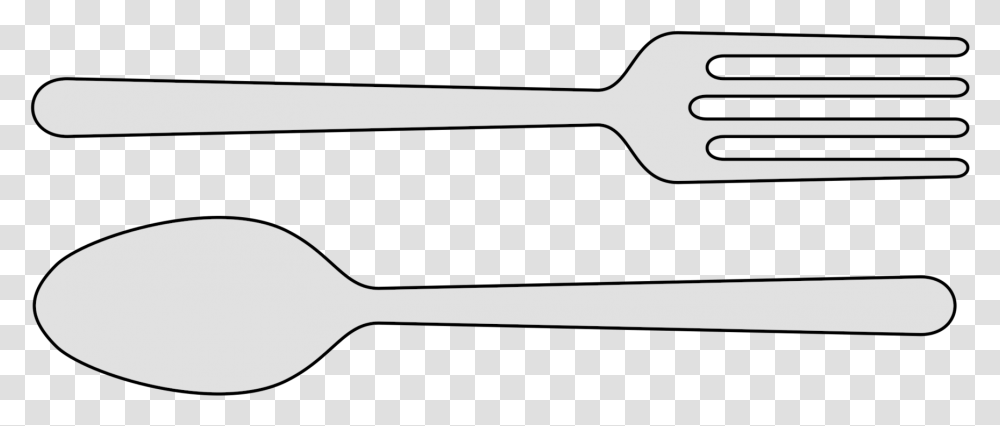 Download Fork Spoon Knife Household Spoon And Fork Clipart Black And White, Cutlery Transparent Png