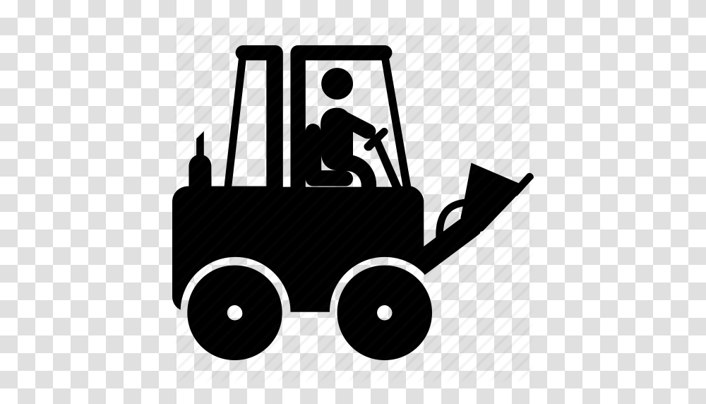 Download Forklift Clipart Logistics Forklift Clip Art Delivery, Tractor, Vehicle, Transportation, Piano Transparent Png