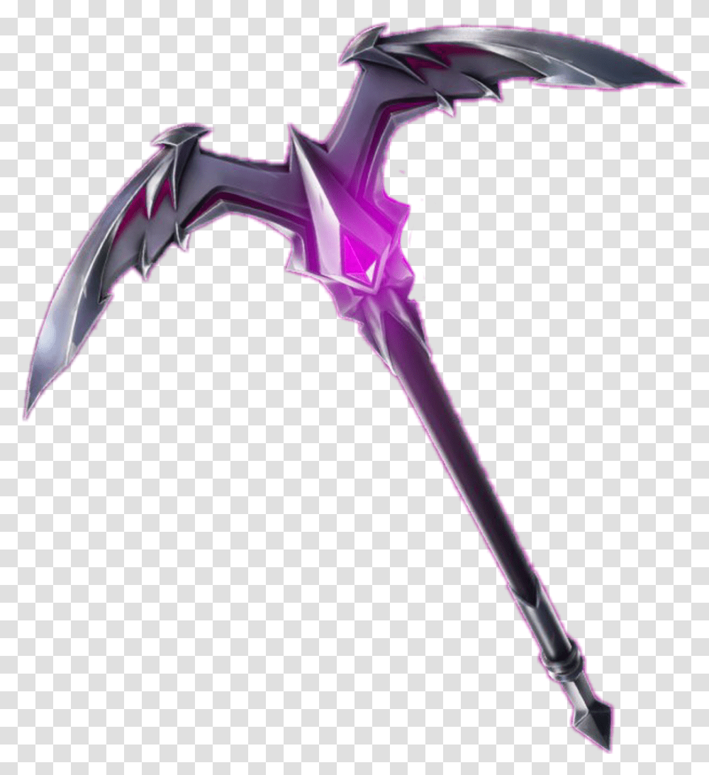 Download Fortnite Sticker Bow And Arrow Full Size Pickaxe, Weapon, Weaponry, Blade, Emblem Transparent Png
