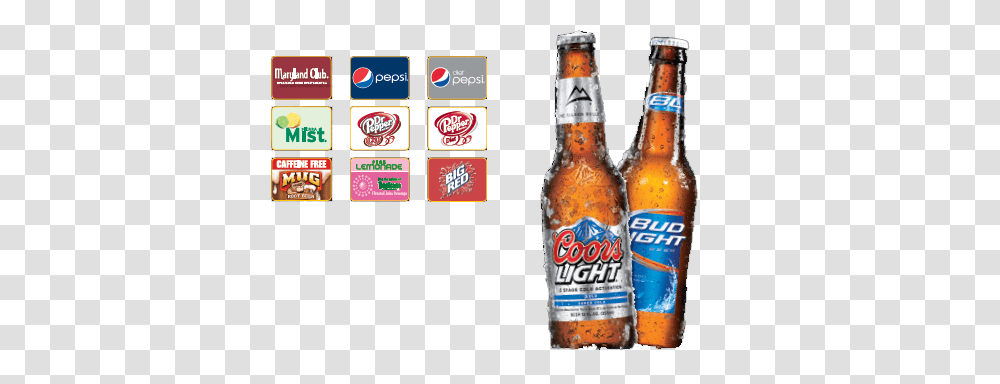 Download Fountain Drinks Pepsi Diet Pepsi Mtn Dew Sierra Coors Light, Beer, Alcohol, Beverage, Lager Transparent Png