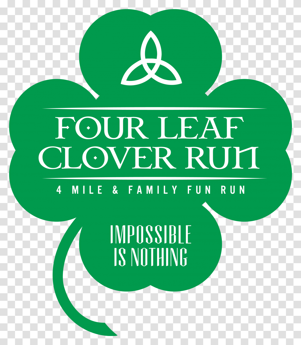 Download Four Leaf Clover Logos Girl Scouts Of West Central Florida, Poster, Advertisement, Symbol, Trademark Transparent Png