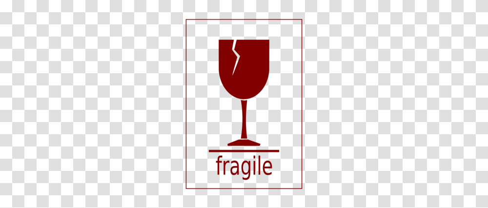 Download Fragile Clipart Wine Glass Symbol Clip Art Red Text, Alcohol, Beverage, Drink, Goblet Transparent Png