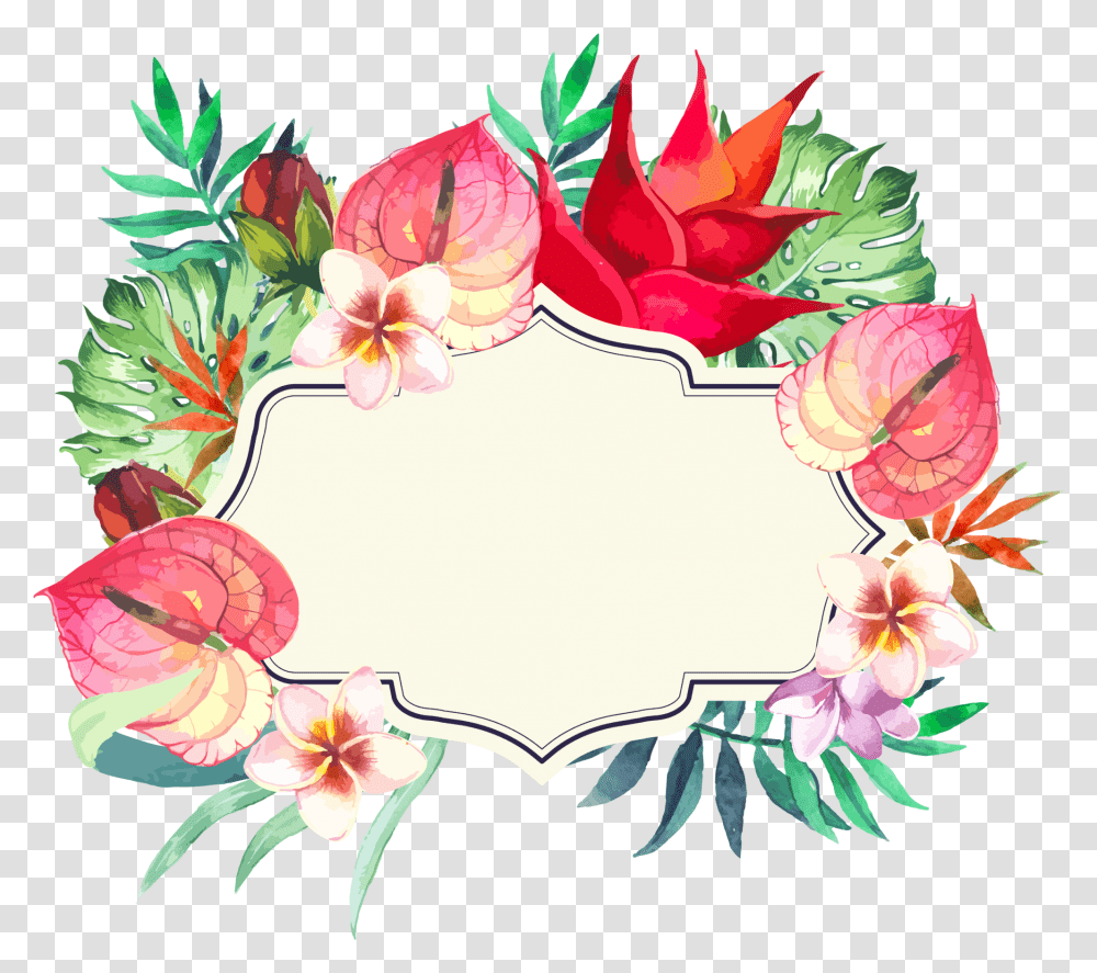 Download Frame Flower Colorful Free Photo Hq Image Flower Colorful Frame, Graphics, Art, Floral Design, Pattern Transparent Png