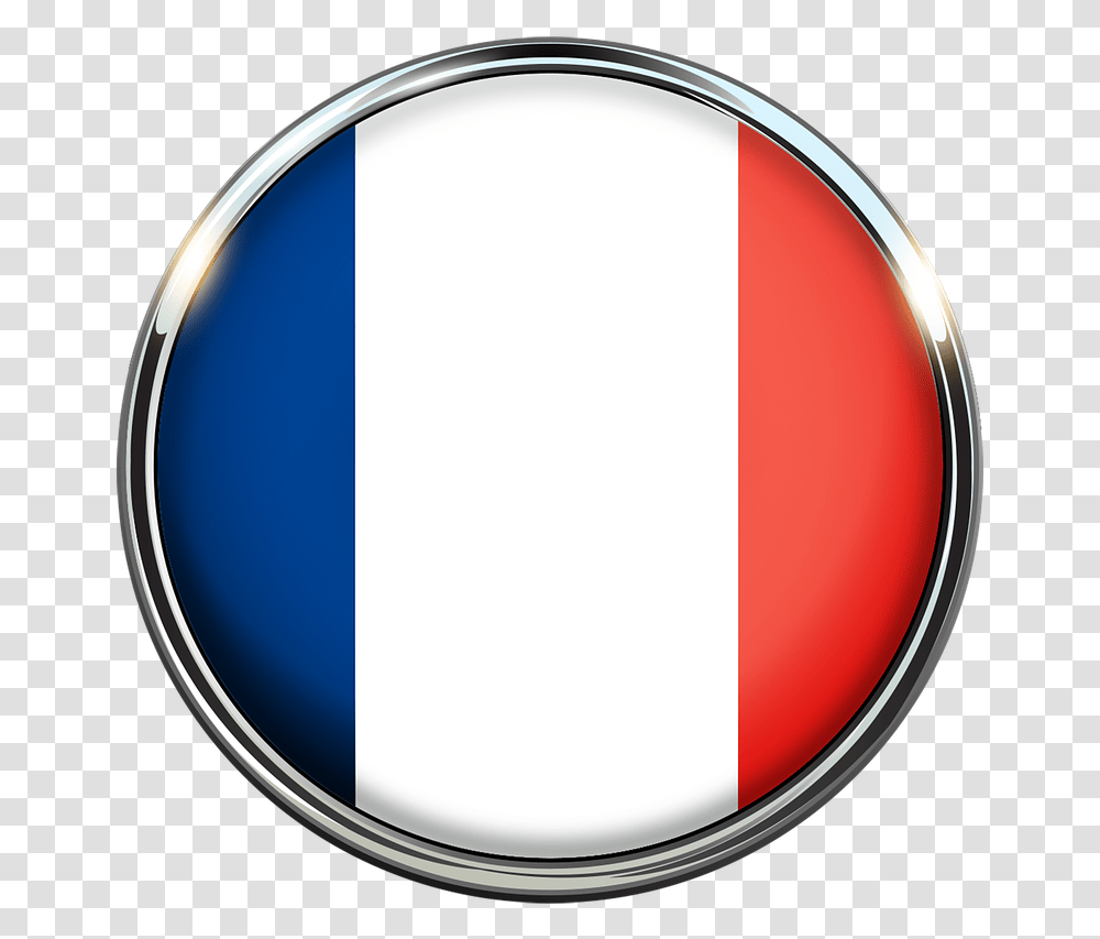 Download France Flag Circle National Nation France Flag Circle, Symbol, Logo, Trademark, Disk Transparent Png