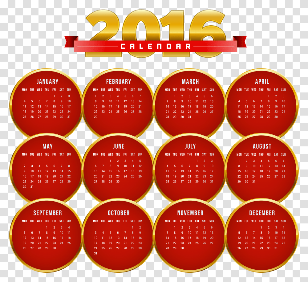 Download Free 2016 Calendar Google Red 2016, Text, Number, Symbol, Word Transparent Png