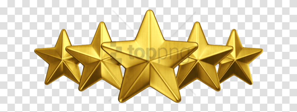 Download Free 3d Gold Star Gold 5 Stars, Symbol, Star Symbol,  Transparent Png