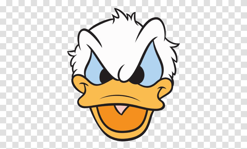 Download Free Angry Duck Cliparts Donald Duck Face, Interior Design, Indoors, Leisure Activities, Label Transparent Png