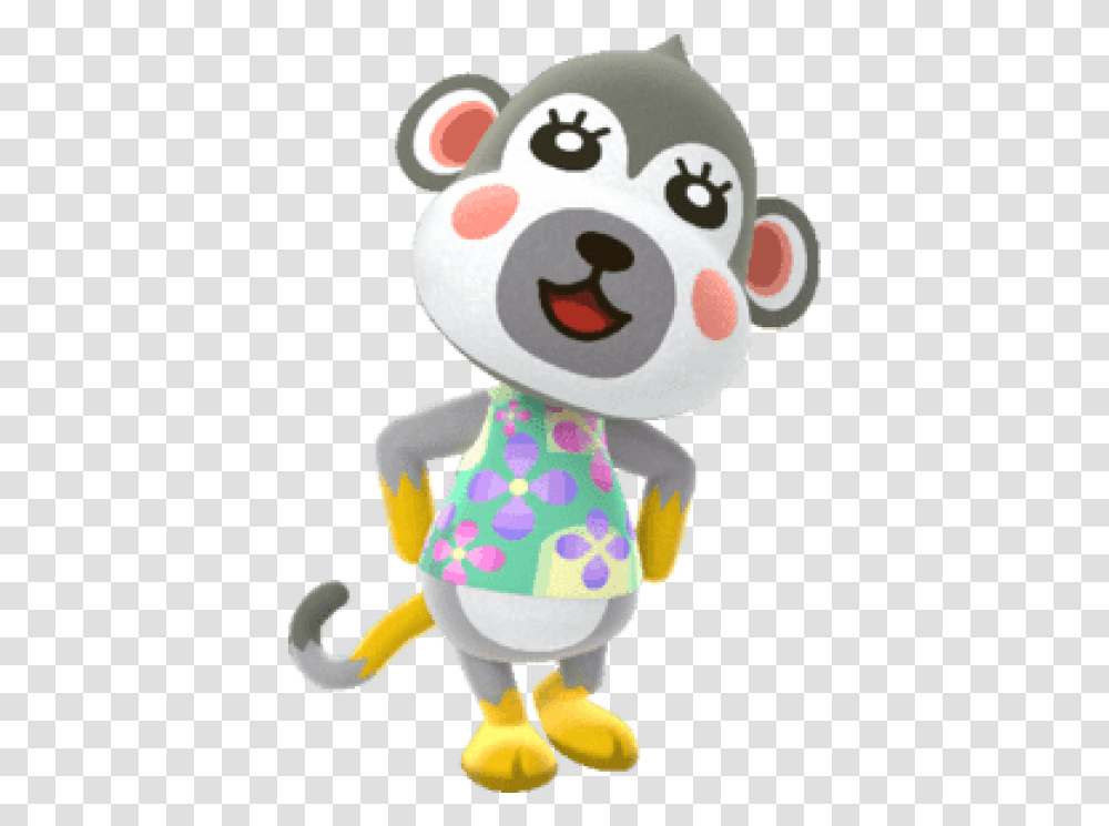 Download Free Animal Crossing Shari Images Animal Crossing Monkey Villagers, Plush, Toy, Snowman, Winter Transparent Png