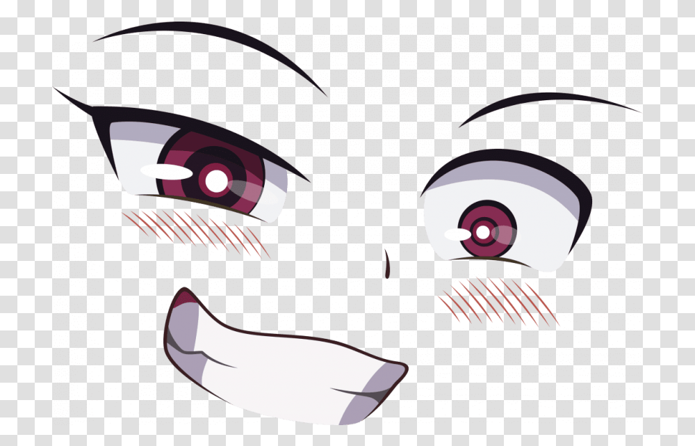 Download Free Anime Eyes And Mouth Images Background Ahegao, Tie, Accessories, Cushion, Necktie Transparent Png