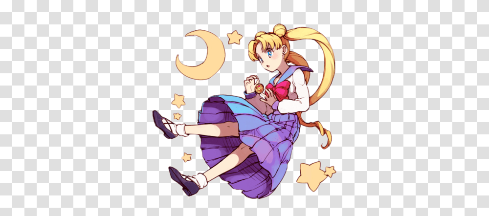 Download Free Anime Pictures Masterpost Sailor Moon Aesthetic, Comics, Book, Manga, Person Transparent Png