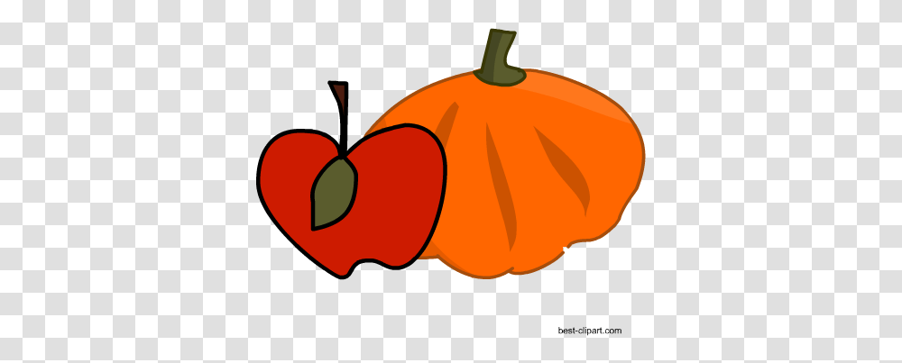 Download Free Apple And Pumpkin Clip Art Portable Pumpkins And Apples Clip Art, Plant, Vegetable, Food, Produce Transparent Png
