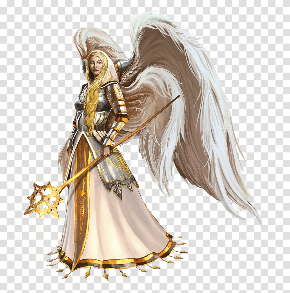 Download Free Archangel Might And Magic Clash Of Heroes Dragon, Person, Human, Art, Costume Transparent Png