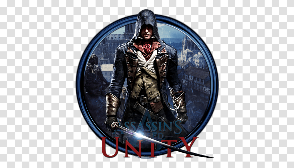 Download Free Assassins Creed Unity Pic Dlpngcom Creed Unity Wallpaper Phone, Person, Human, Clothing, Apparel Transparent Png