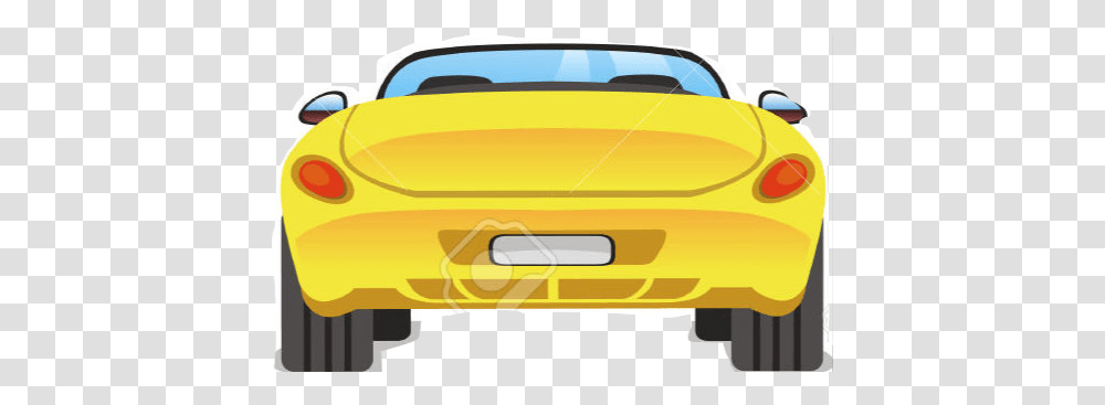 Download Free Back Of Car Clipart Cartoon Car Back Cartoon Car Back View, Bumper, Vehicle, Transportation, Light Transparent Png