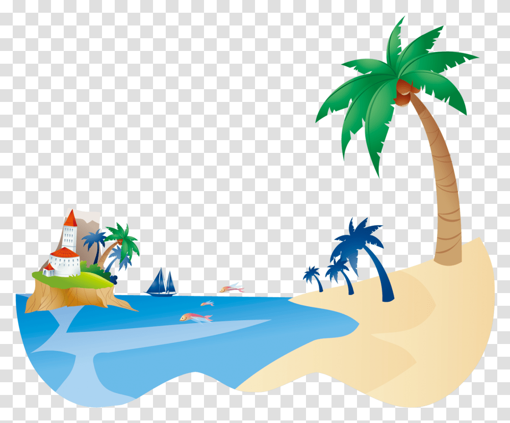 Download Free Beach Backgroundtransparent Dlpngcom Coconut Tree Clip Art, Plant, Angry Birds Transparent Png