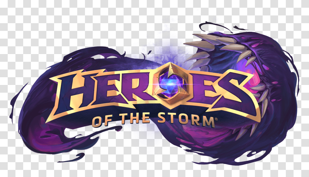 Download Free Blizzard Press Center Heroes Of The Storm Logo Black, Graphics, Art, Helmet, Clothing Transparent Png