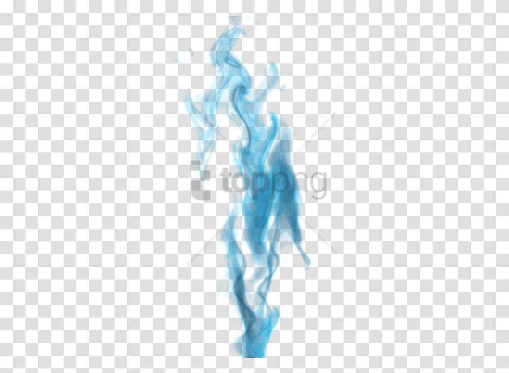 Download Free Blue Smoke Effect Image With Fire Blue Flame, Dance Pose, Leisure Activities, Person, Performer Transparent Png