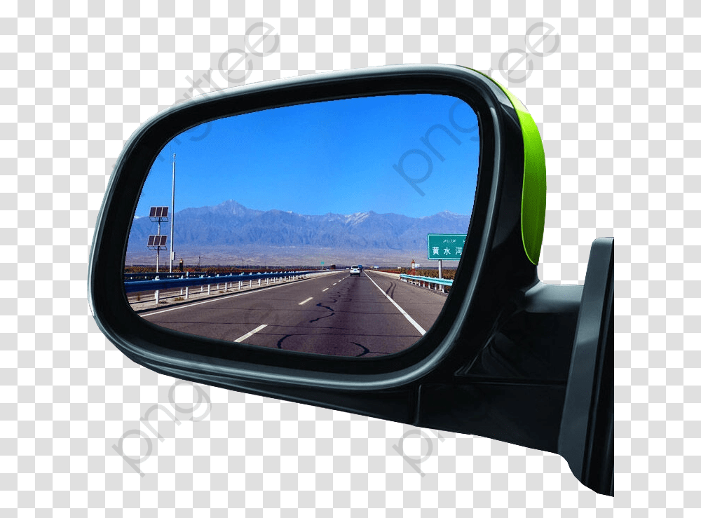 With mirror view. Зеркало автомобиля. Зеркало в машине.