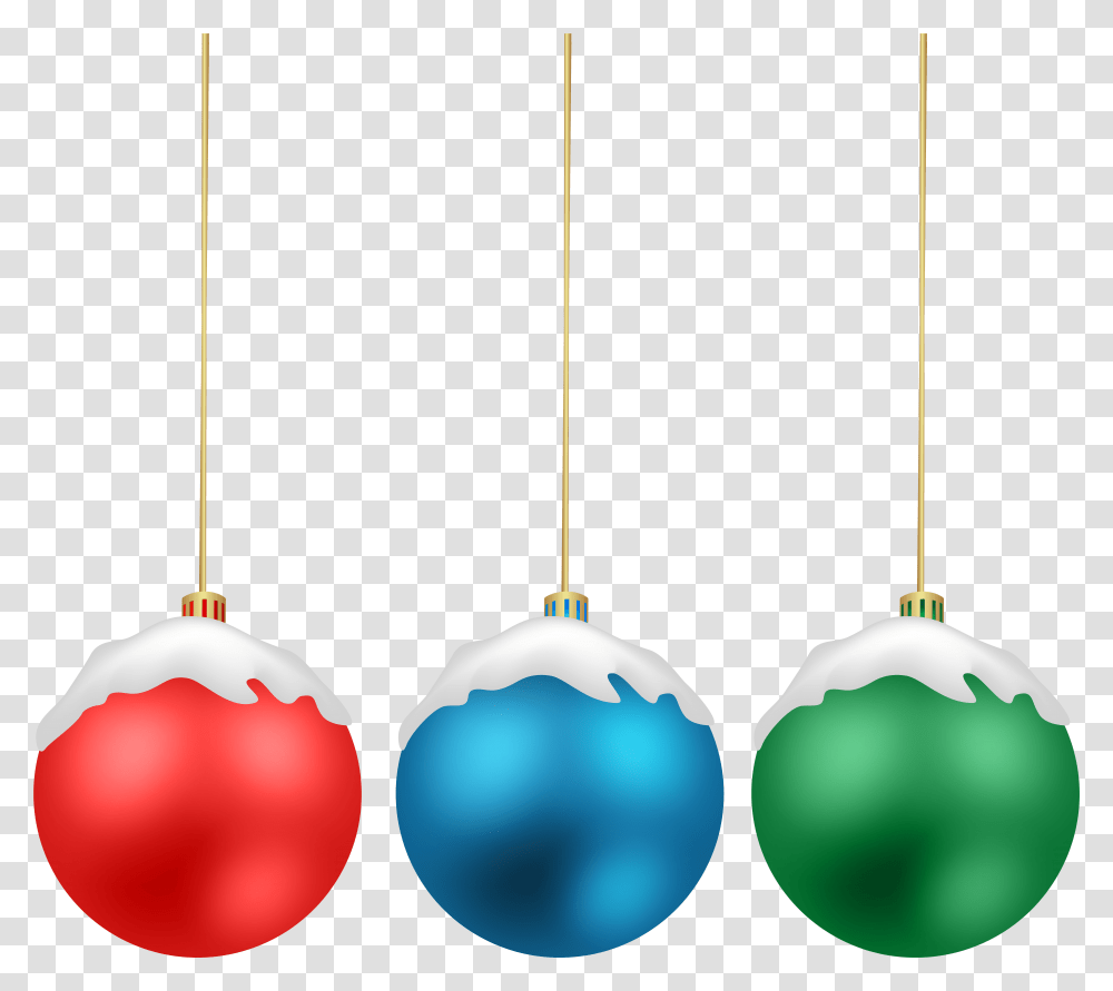 Download Free Christmas Balls With Snow, Plant, Light Fixture, Ornament, Pattern Transparent Png