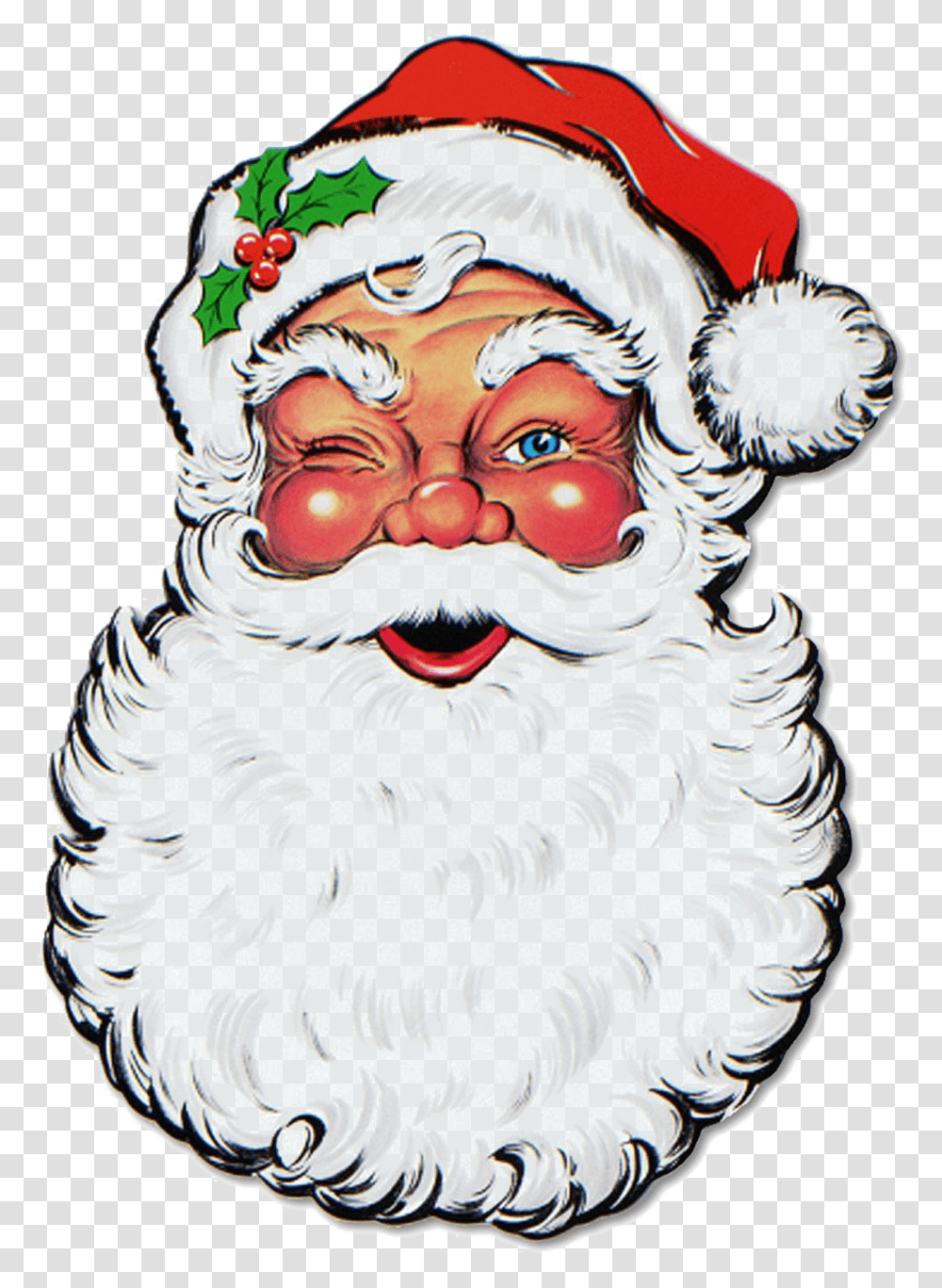 Download Free Christmas Santa Face Santa Claus Face, Performer, Person, Art, Doodle Transparent Png