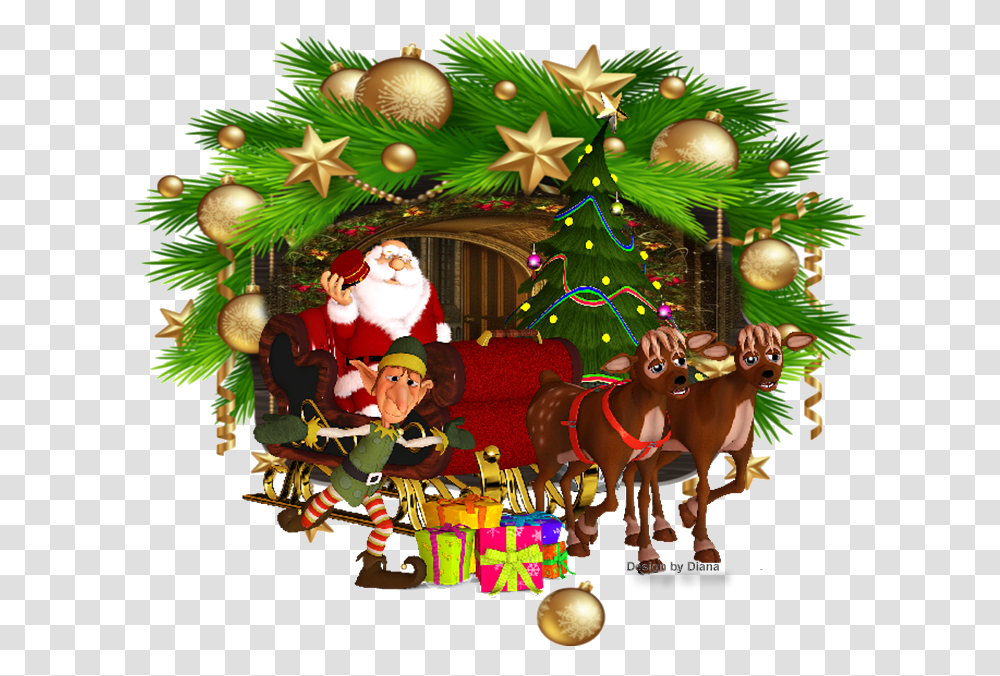 Download Free Claus Day Decoration Santa Year Christmas Icon Christmas Wishes Hd, Wreath, Horse, Mammal, Animal Transparent Png