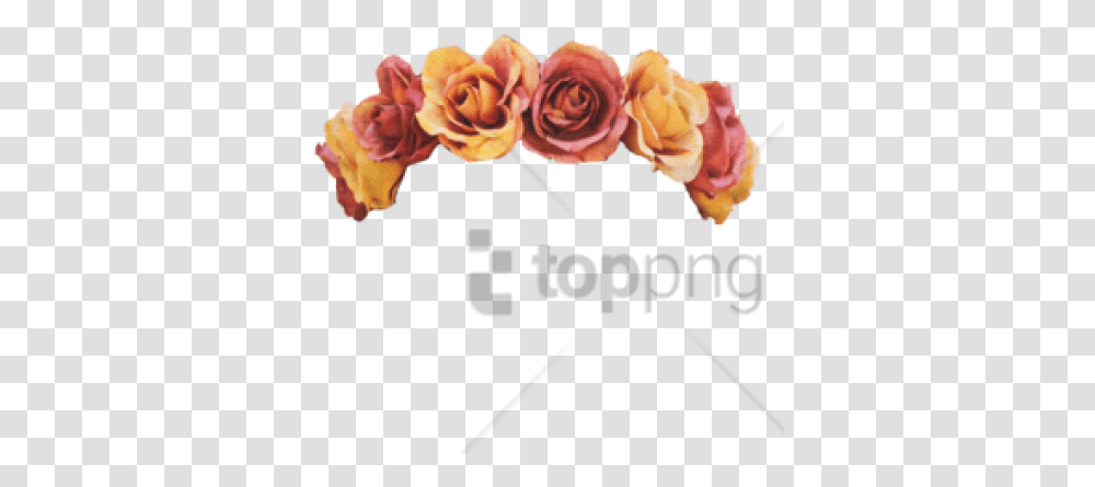 Download Free Clip Are Flower Crown Orange Flower Crown, Hair Slide, Plant, Person, Human Transparent Png