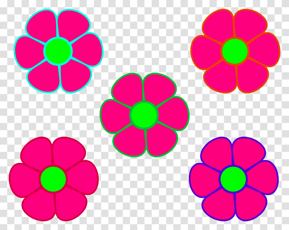 Download Free Clipart Flowers 5 Flowers Clipart, Pattern, Ornament, Fractal Transparent Png