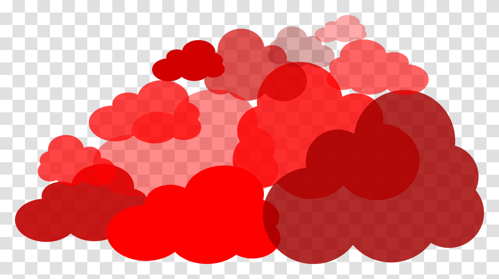 Download Free Cloud Bundle Dlpngcom Red Cloud, Plant, Food, Heart, Hand Transparent Png