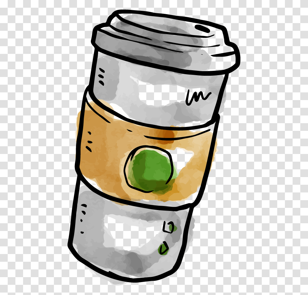 Download Free Coffee Milkshake Starbucks File Hd Icon Watercolor Coffee Cup, Label, Text, Food, Cat Transparent Png