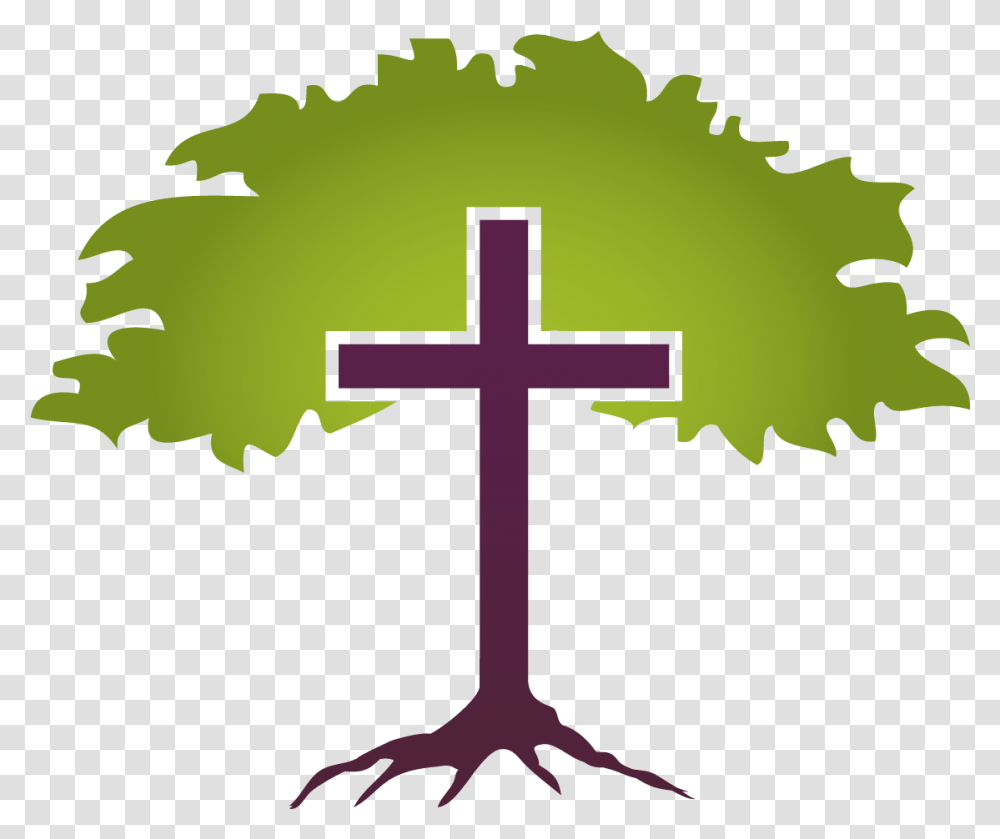 Download Free Cross Tree Cliparts Clip Art Family Tree With Cross, Symbol, Leaf, Plant, Crucifix Transparent Png