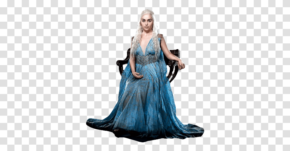 Download Free Daenerys Targaryen Daenerys Targaryen Light Blue Dress, Clothing, Evening Dress, Robe, Gown Transparent Png