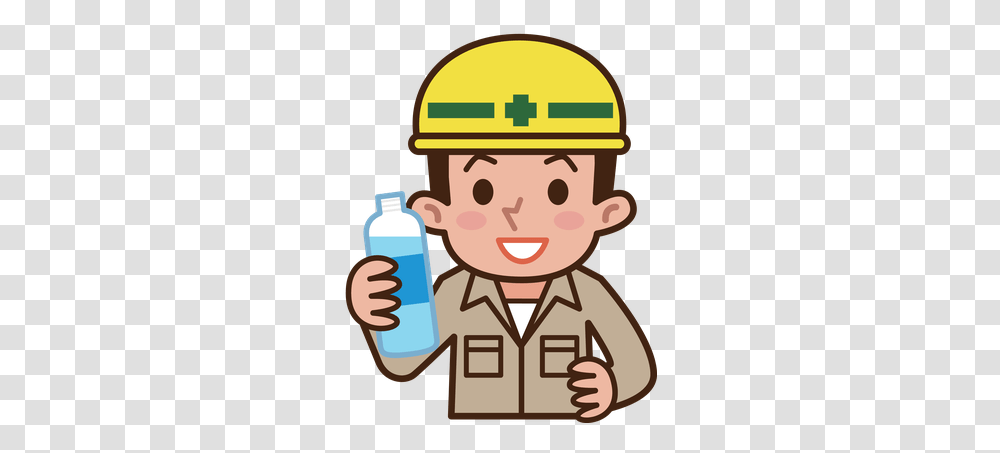 Download Free Drinking Water Clip Art Clip Art Library Drink Water Clipart, Bottle, Face, Hardhat, Helmet Transparent Png