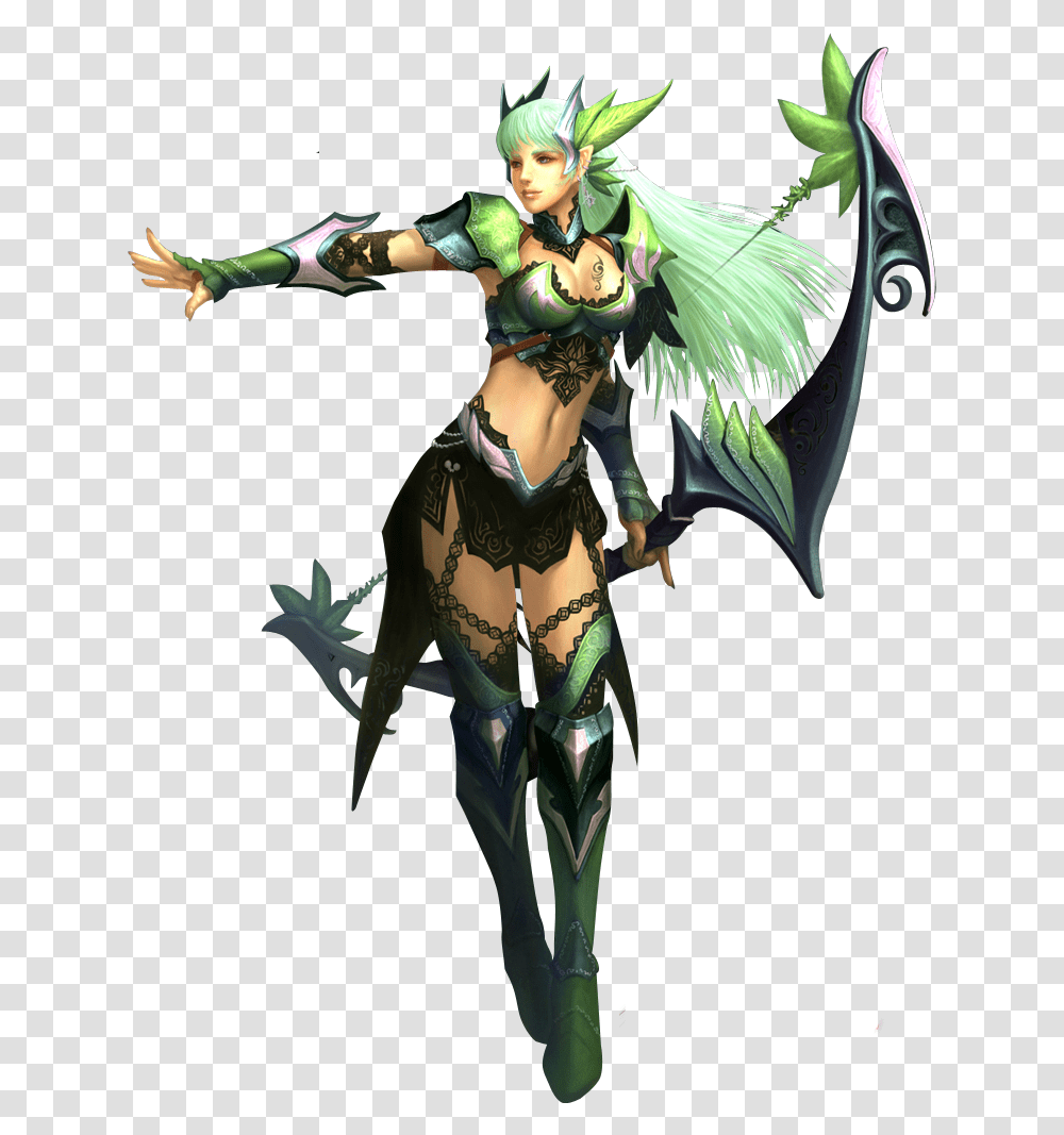 Download Free Elf Mu Online, Costume, Person, Human, Bow Transparent Png