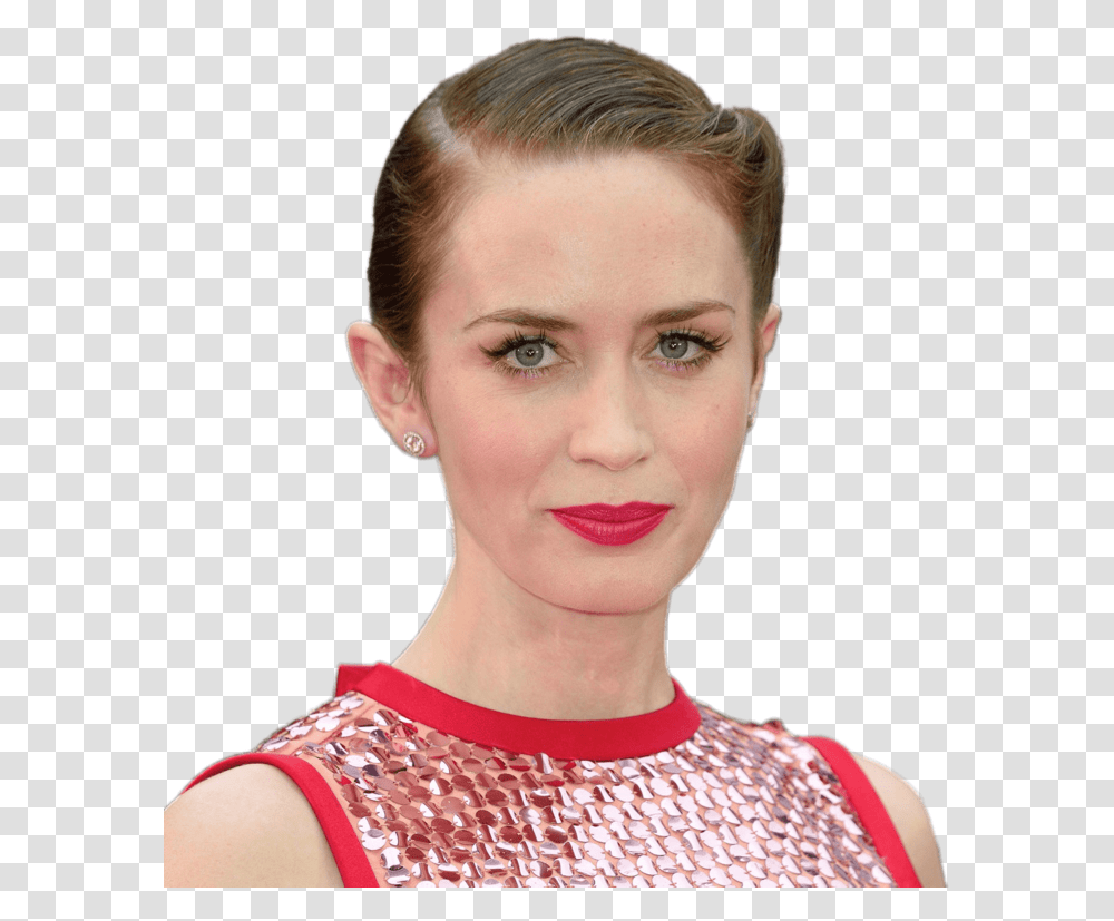 Download Free Emily Emily Blunt, Person, Face, Clothing, Lipstick Transparent Png