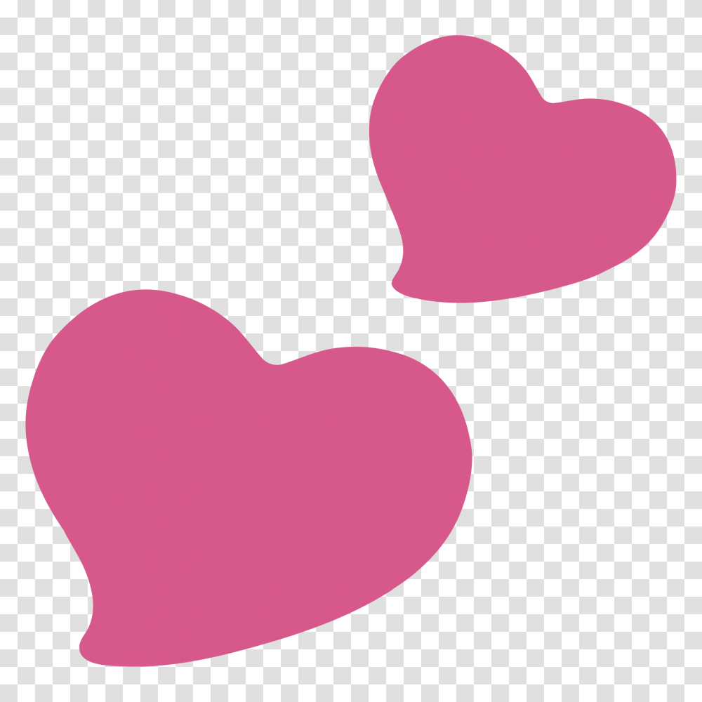 Download Free Emoji Heartpng Dlpngcom Two Hearts Emoji Facebook, Cushion, Pillow, Portrait, Photography Transparent Png