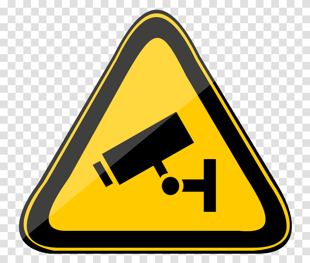Download Free Facebook App Symbol Free Social Icon Free Cctv Vector, Triangle, Sign, Road Sign Transparent Png