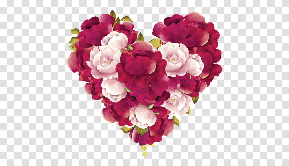 Download Free Flower In Heart Shape Heart Flower, Plant, Blossom, Geranium, Carnation Transparent Png