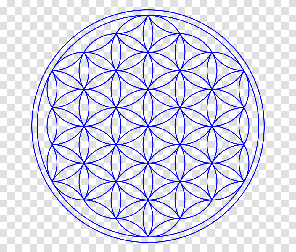 Download Free Flower Of Life Ii Dlpngcom Flower Of Life Vector Free, Pattern, Ornament, Fractal, Rug Transparent Png