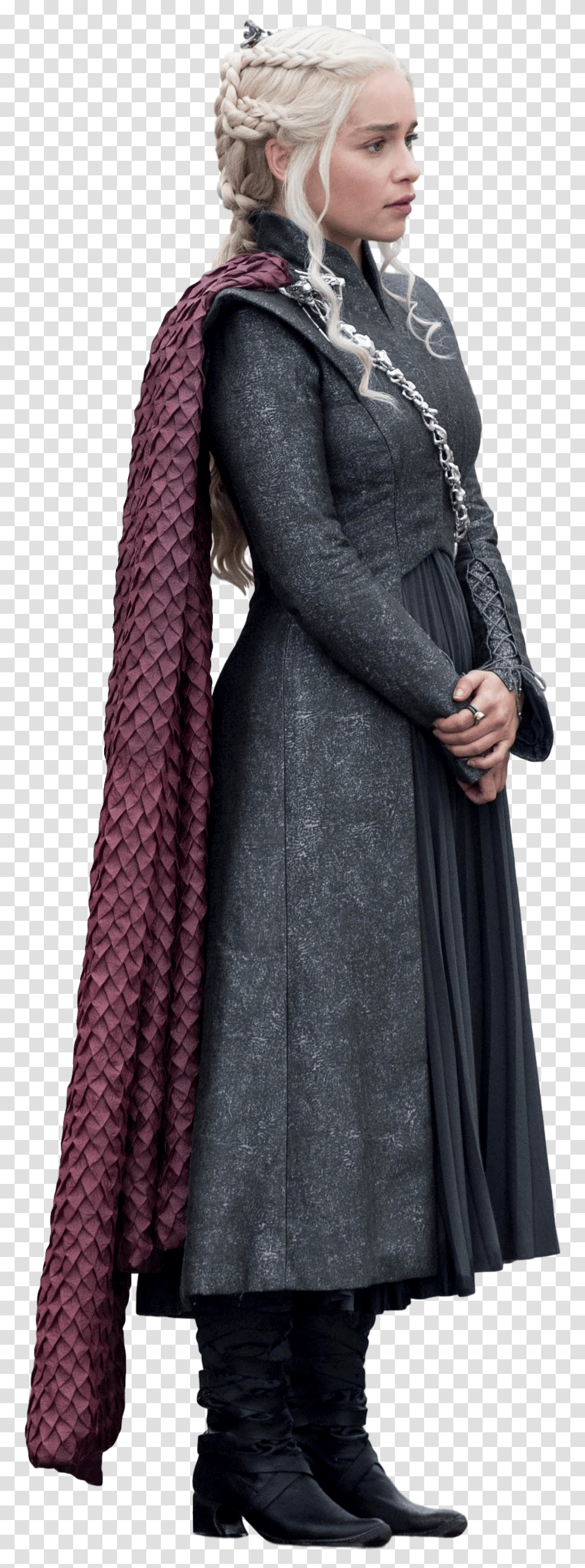 Download Free Fur Outerwear Thrones Of Clarke Game Emilia Game Of Throne Daenerys, Clothing, Coat, Sleeve, Long Sleeve Transparent Png