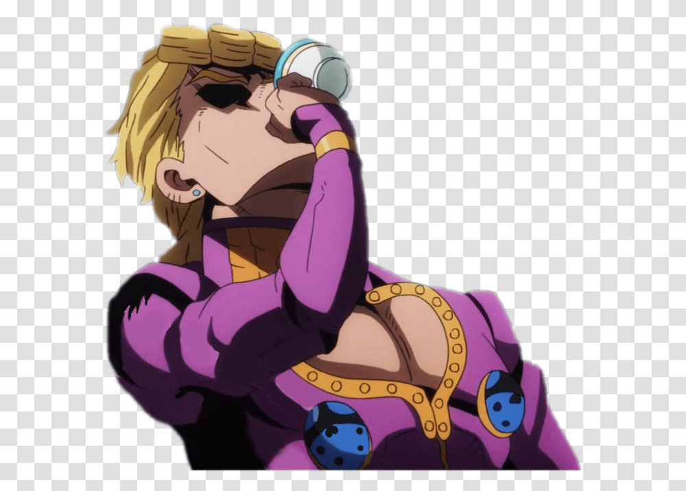 Download Free Giornogiovanna Giorno Giovanna Tea, Helmet, Clothing, Apparel, Manga Transparent Png