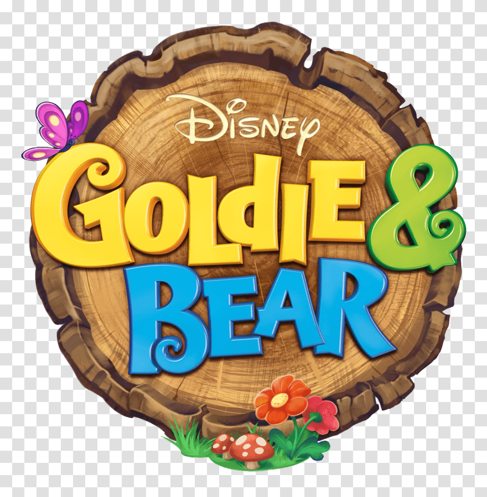 Download Free Goldie Goldie And Bear Logo, Text, Birthday Cake, Food, Word Transparent Png