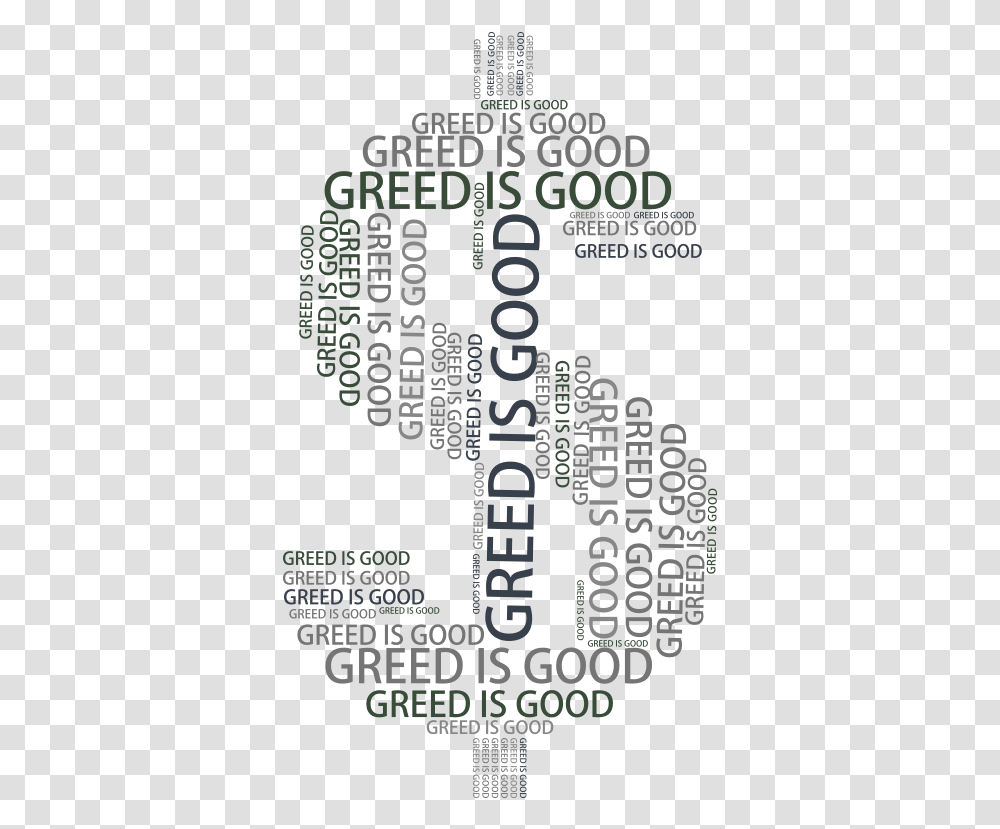 Download Free Greed Word Cloud Greed Word Cloud, Text, Paper, Poster, Advertisement Transparent Png