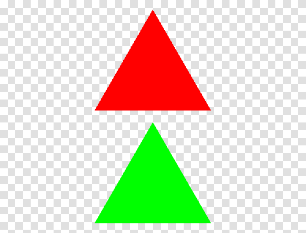Download Free Green Triangle Red And Green Triangle, Symbol, Arrowhead Transparent Png