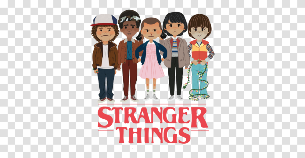 Download Free Group Netflix Sticker Child Eleven Social Icon Imagenes Stranger Things, People, Person, Human, Family Transparent Png