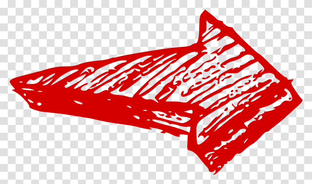 Download Free Hand Drawn Arrow Red Arrow Drawing, Text, Food, Weapon, Word Transparent Png
