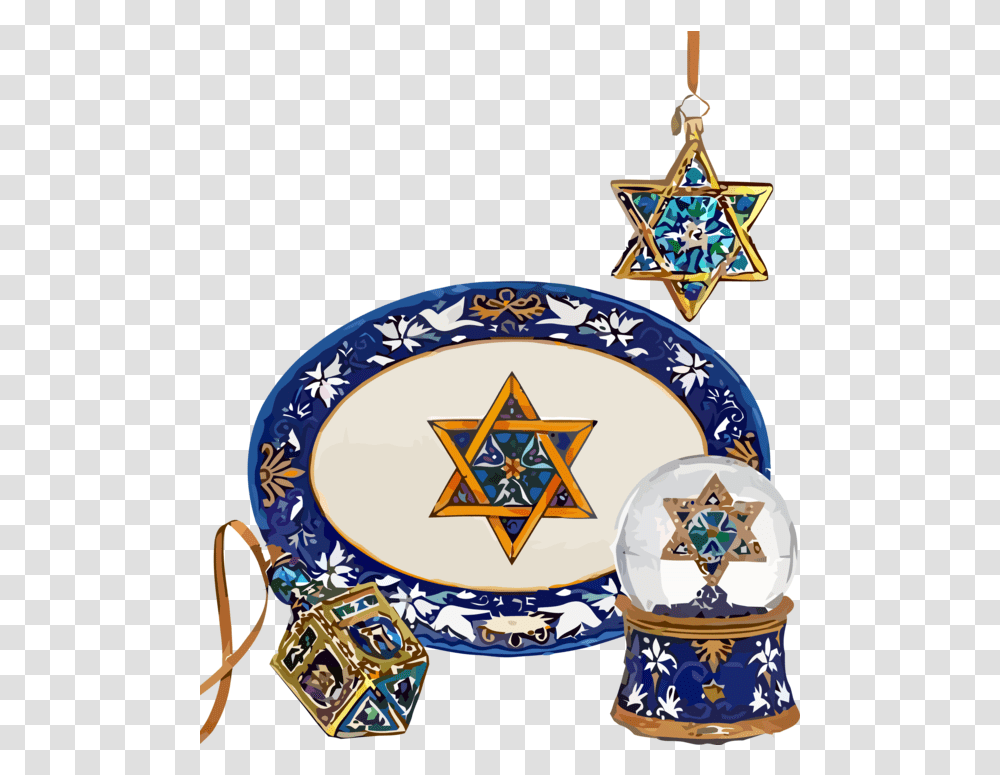 Download Free Hanukkah Porcelain Blue And White Dinnerware Religion, Symbol, Star Symbol, Clock Tower, Architecture Transparent Png