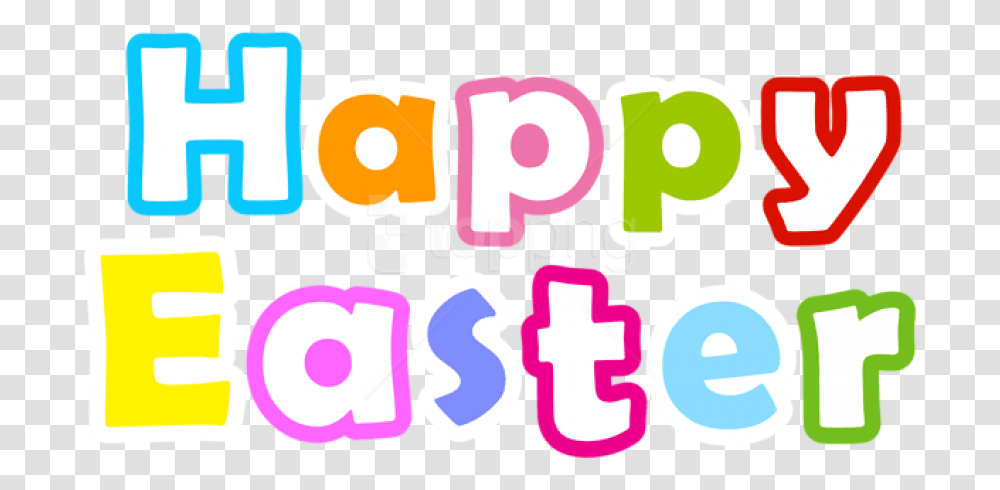 Download Free Happy Easter Graphic Design, Text, Number, Symbol, Alphabet Transparent Png