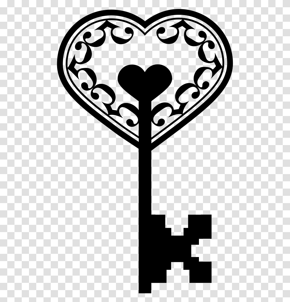 Download Free Heart Key Hq Image Icon Favicon Key Heart, Cross, Symbol, Text, Logo Transparent Png