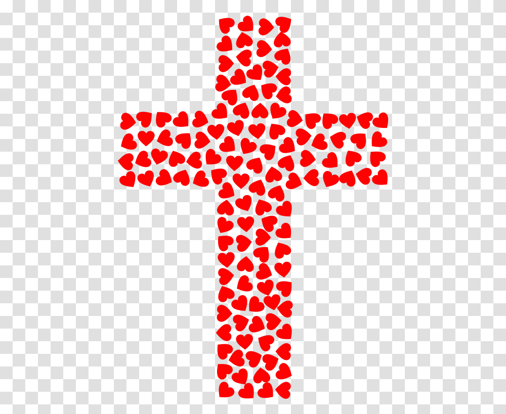 Download Free Hearts Cross Dlpngcom Jesus Cross Clipart, Symbol, Crucifix Transparent Png