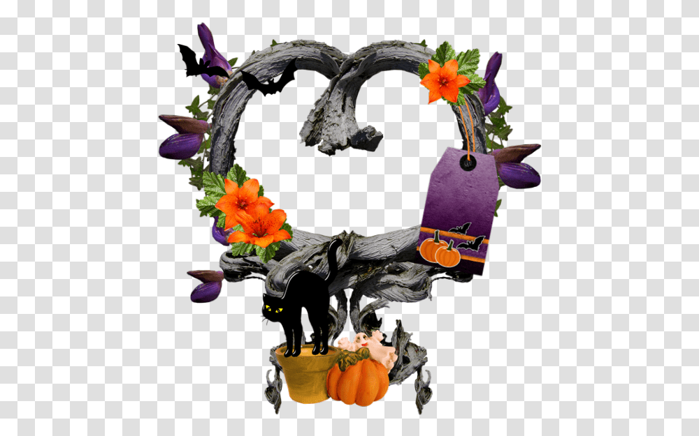 Download Free High Quality Frame Halloween Cattleya, Plant, Flower, Accessories Transparent Png